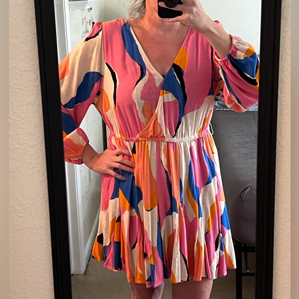 🪩Targets ‘AVA & VIV’ XXL long ballooned sleeved color pop! Fun & Unique dress!